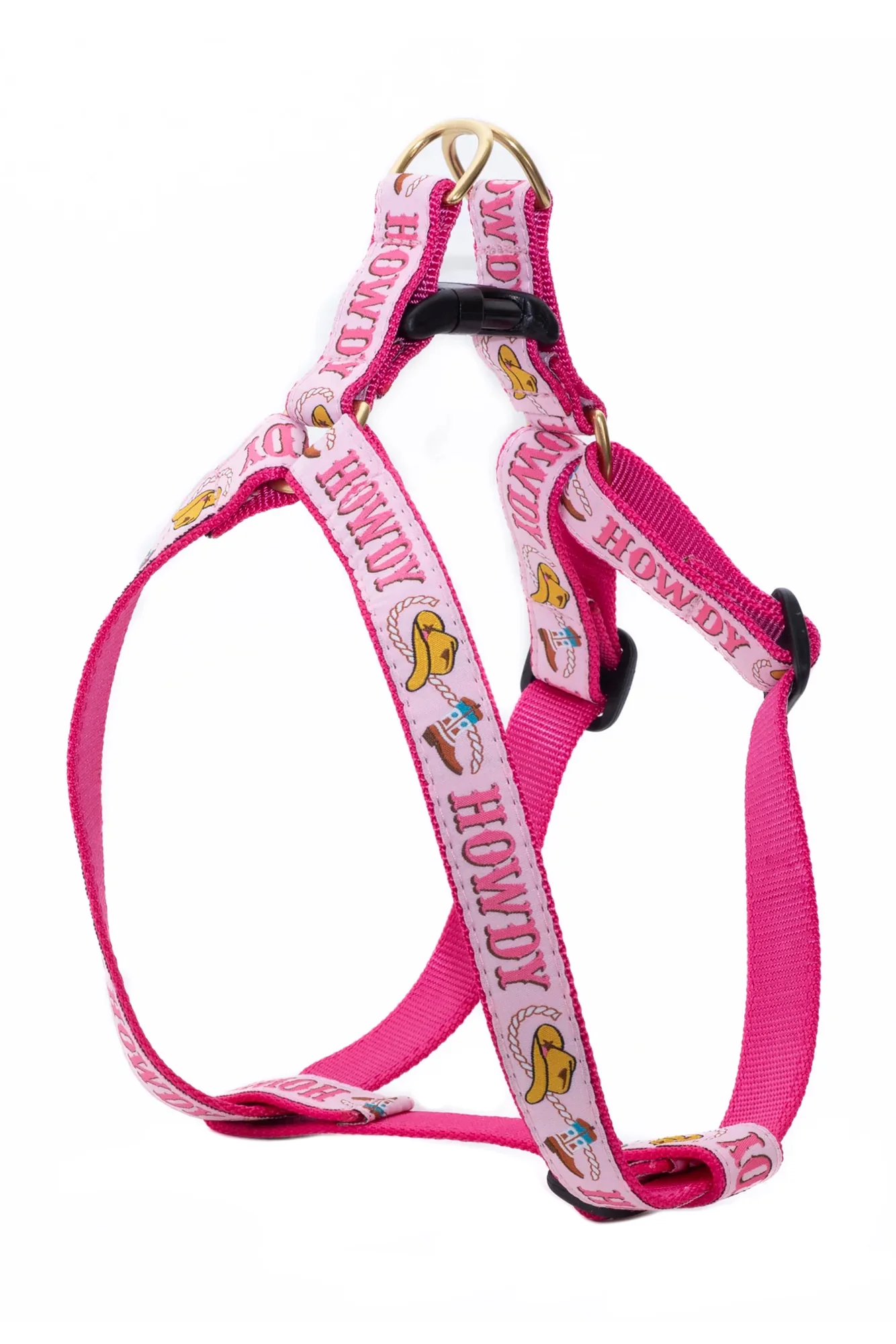 Up Country Howdy Pink Dog Harness