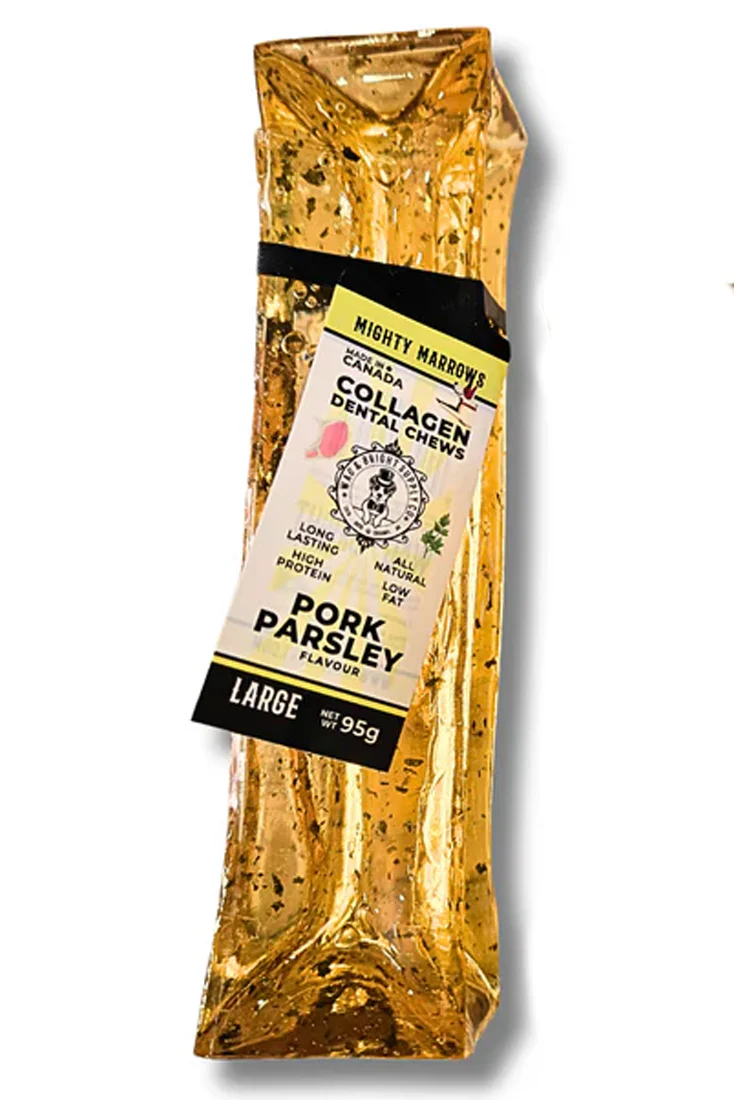 Wag and Bright Mighty Marrows Pork Collagen Dental Dog Chew