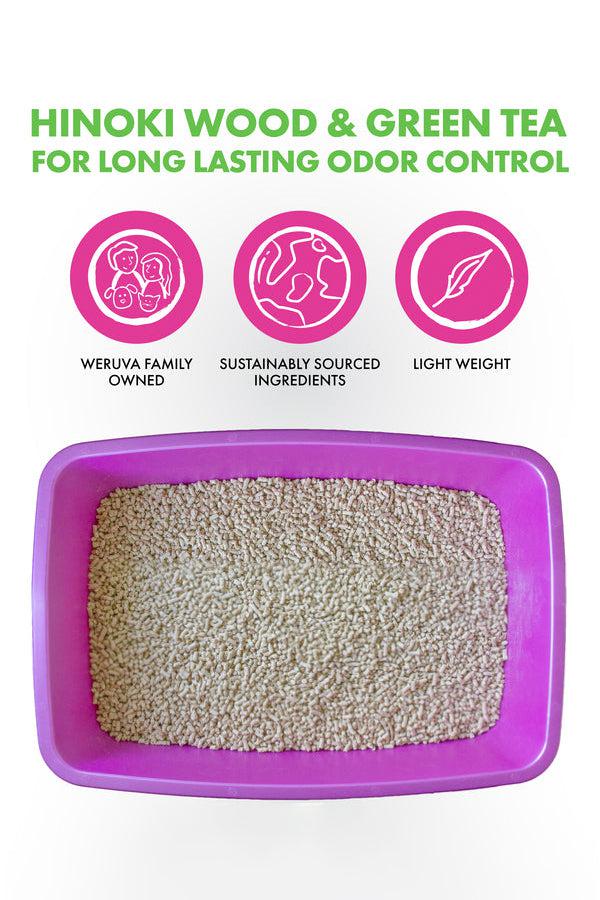 Weruva Hinoki Wood and Green Tea Natural Cat Litter - Image 4