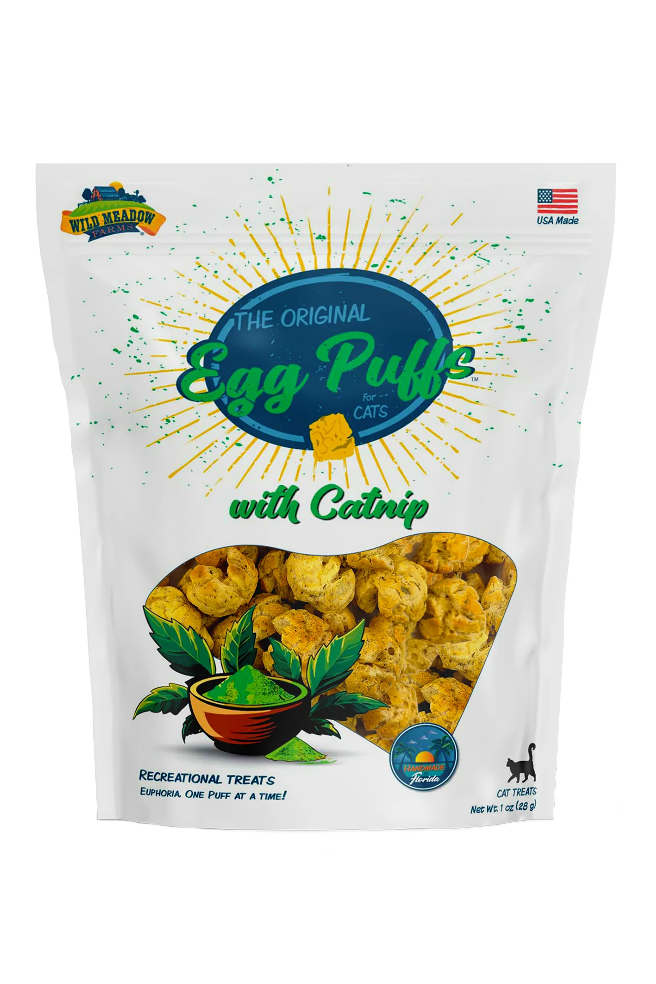 Wild Meadow Farms Catnip Egg Puffs Cat Treats