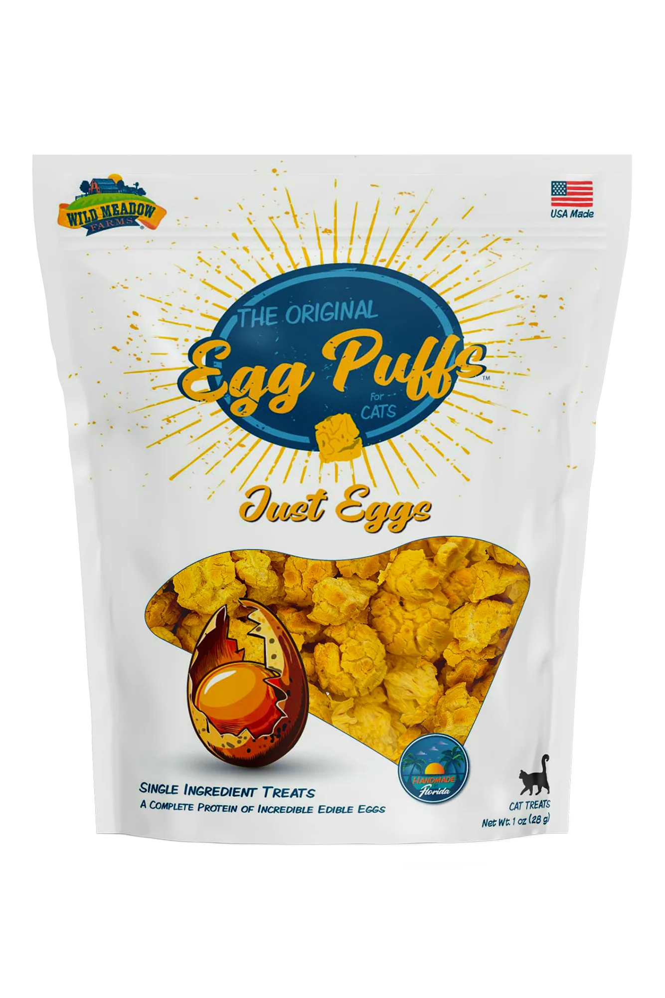 Wild Meadow Farms Just Egg Puffs Cat Treats