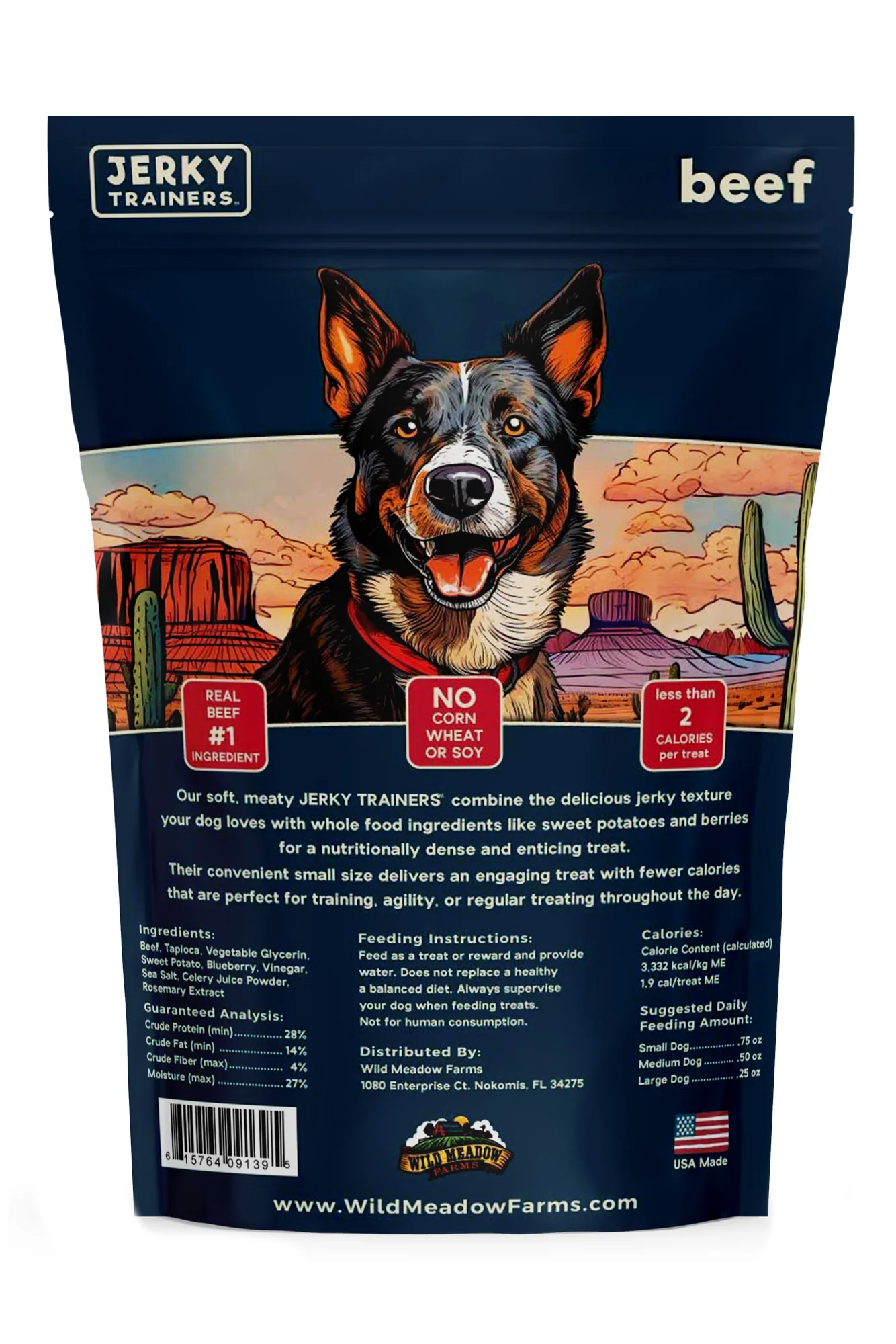 Wild Meadow Farms Jerky Trainers Beef Dog Treats - Image 2