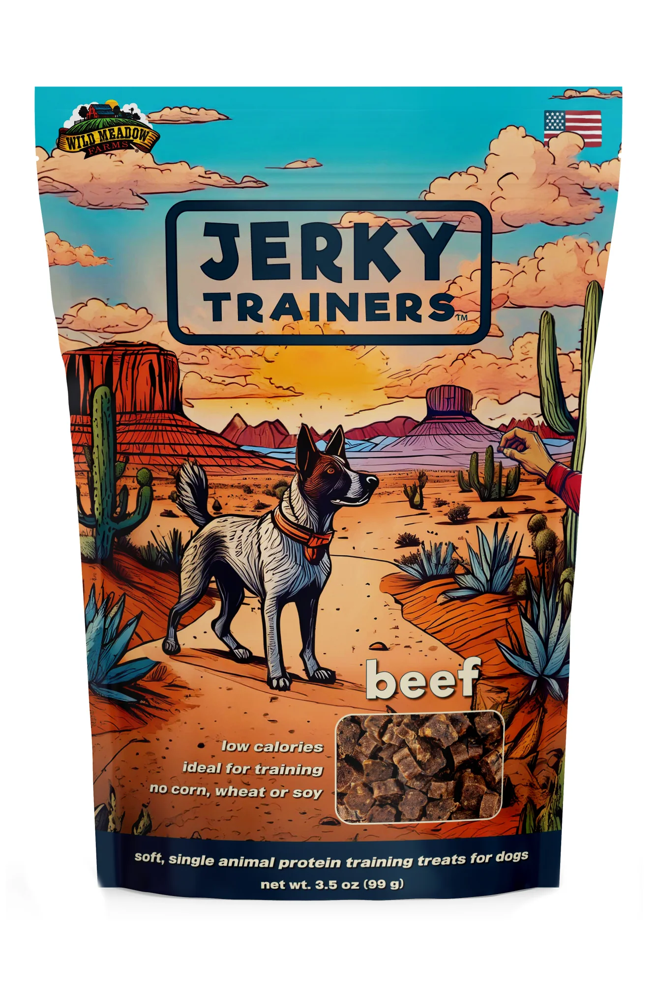 Wild Meadow Farms Jerky Trainers Beef Dog Treats - Image 3