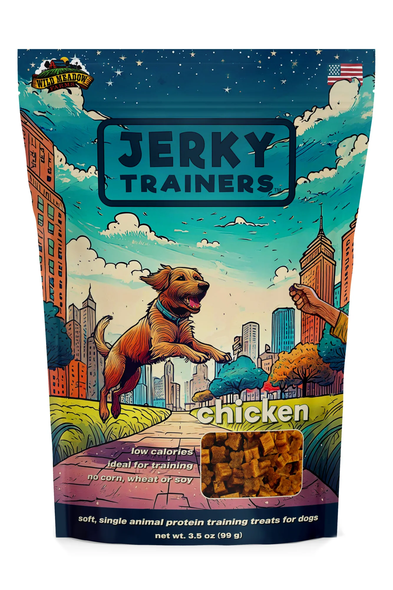 Wild Meadow Farms Jerky Trainers Chicken Dog Treats - Image 3
