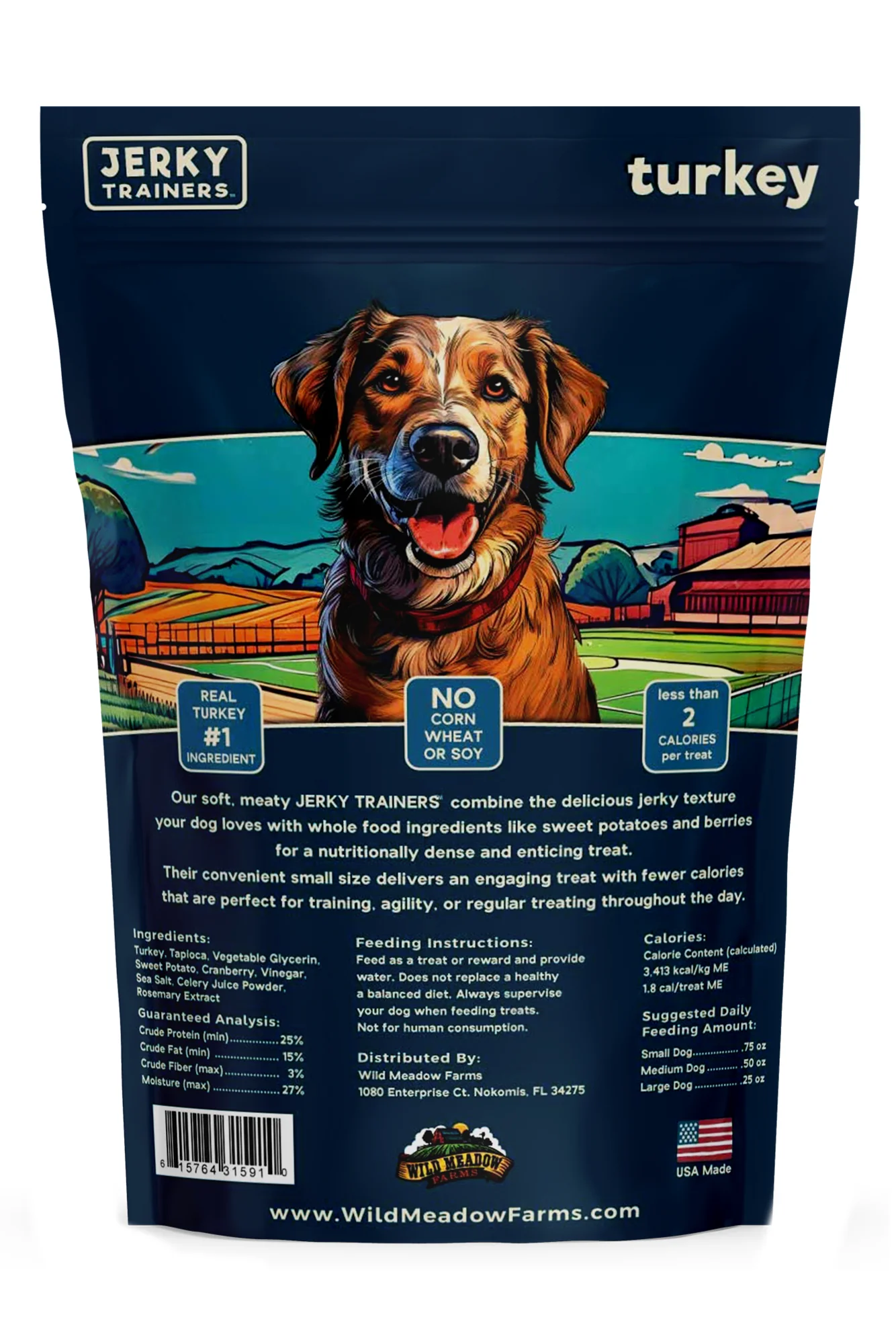 Wild Meadow Farms Jerky Trainers Turkey Dog Treats - Image 2
