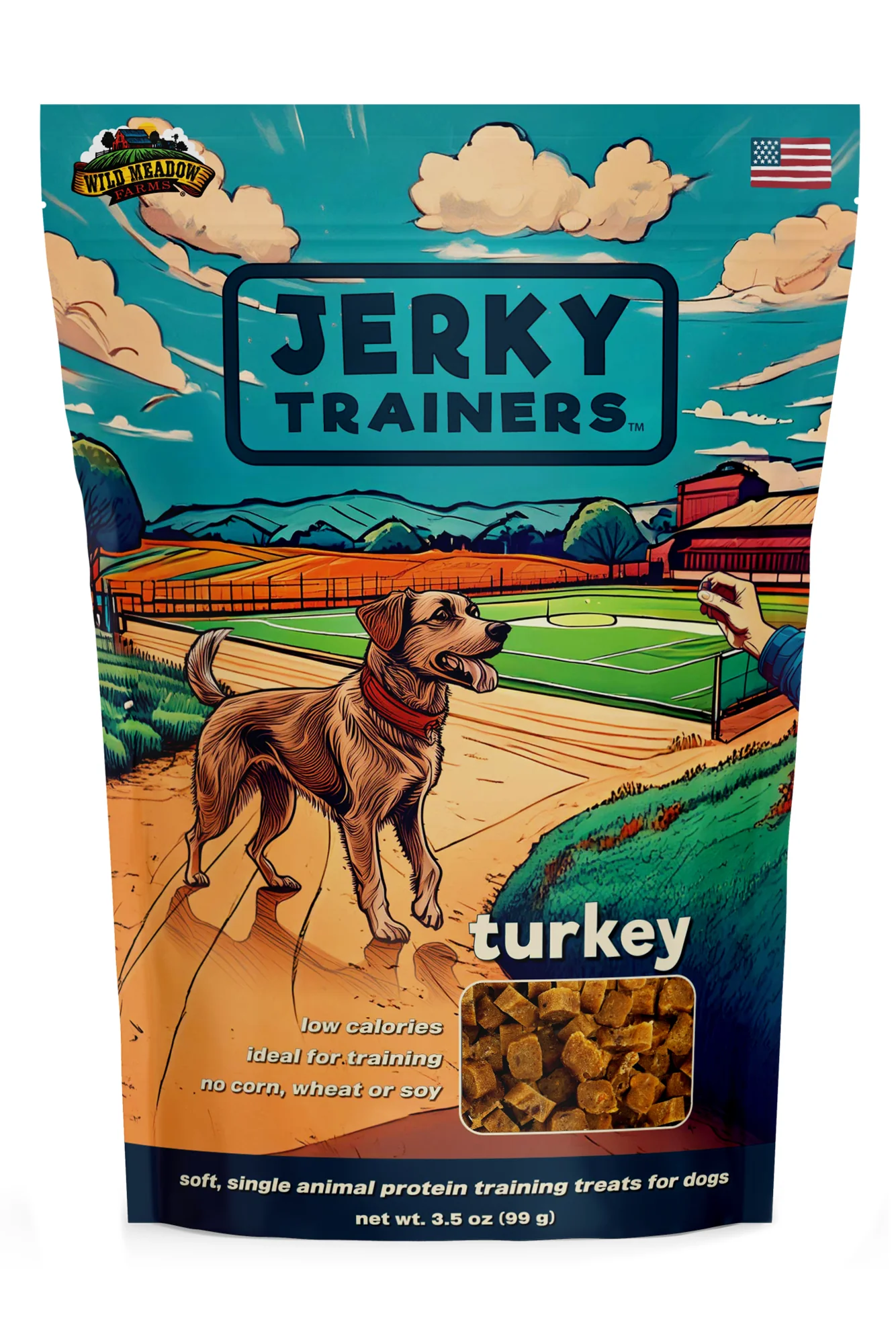 Wild Meadow Farms Jerky Trainers Turkey Dog Treats - Image 3