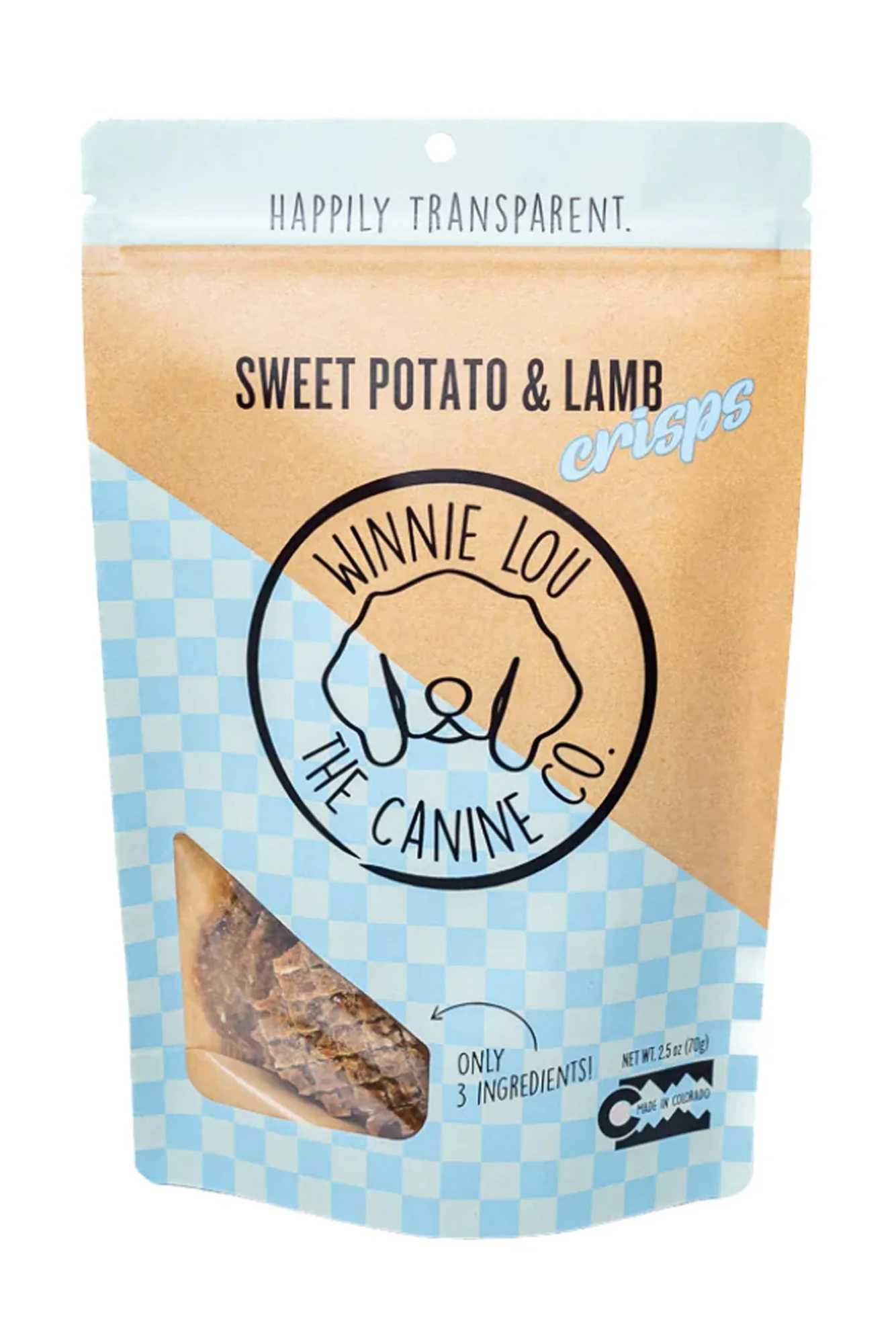 Winnie Lou Sweet Potato and Lamb Crisps Dog Treats