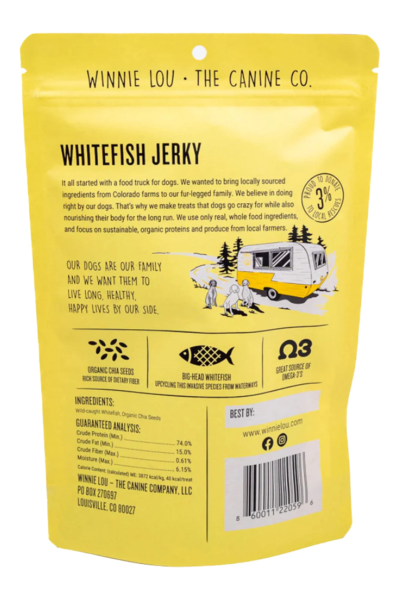 Winnie Lou Whitefish Jerky Dog Treats - Image 2