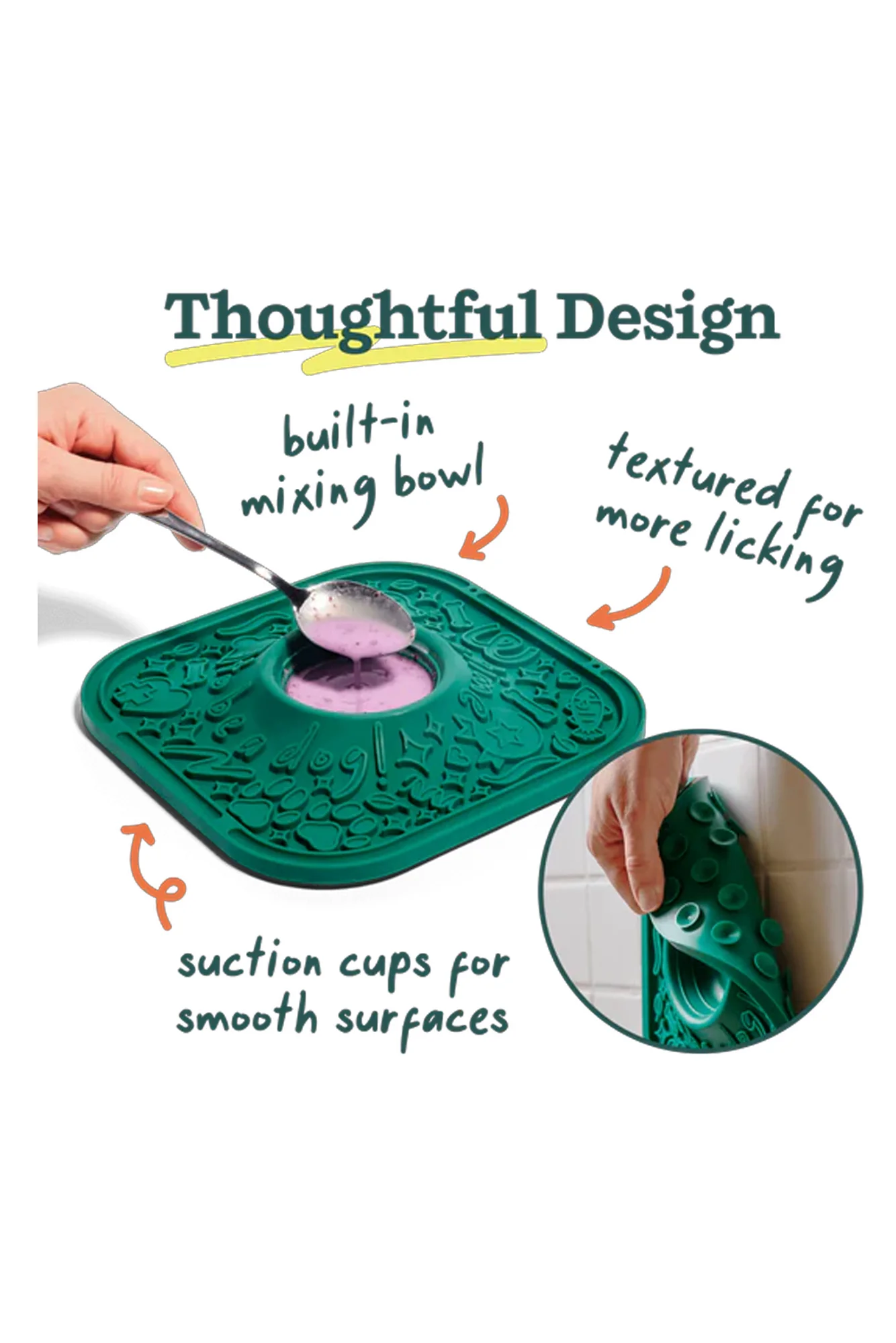 Woof Green LickMat for Dogs - Image 2