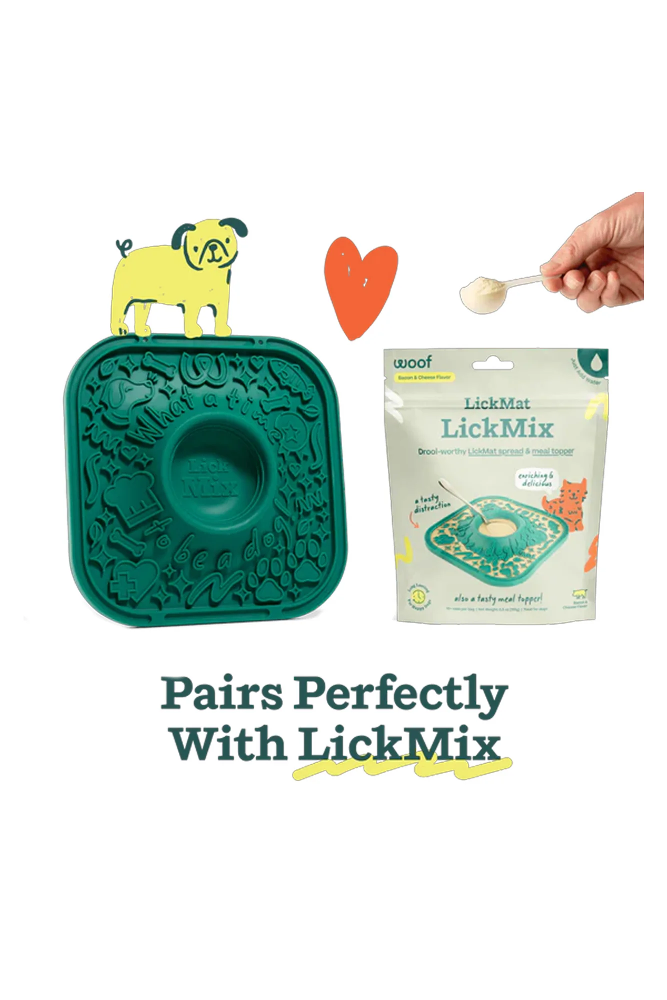 Woof Green LickMat for Dogs - Image 3