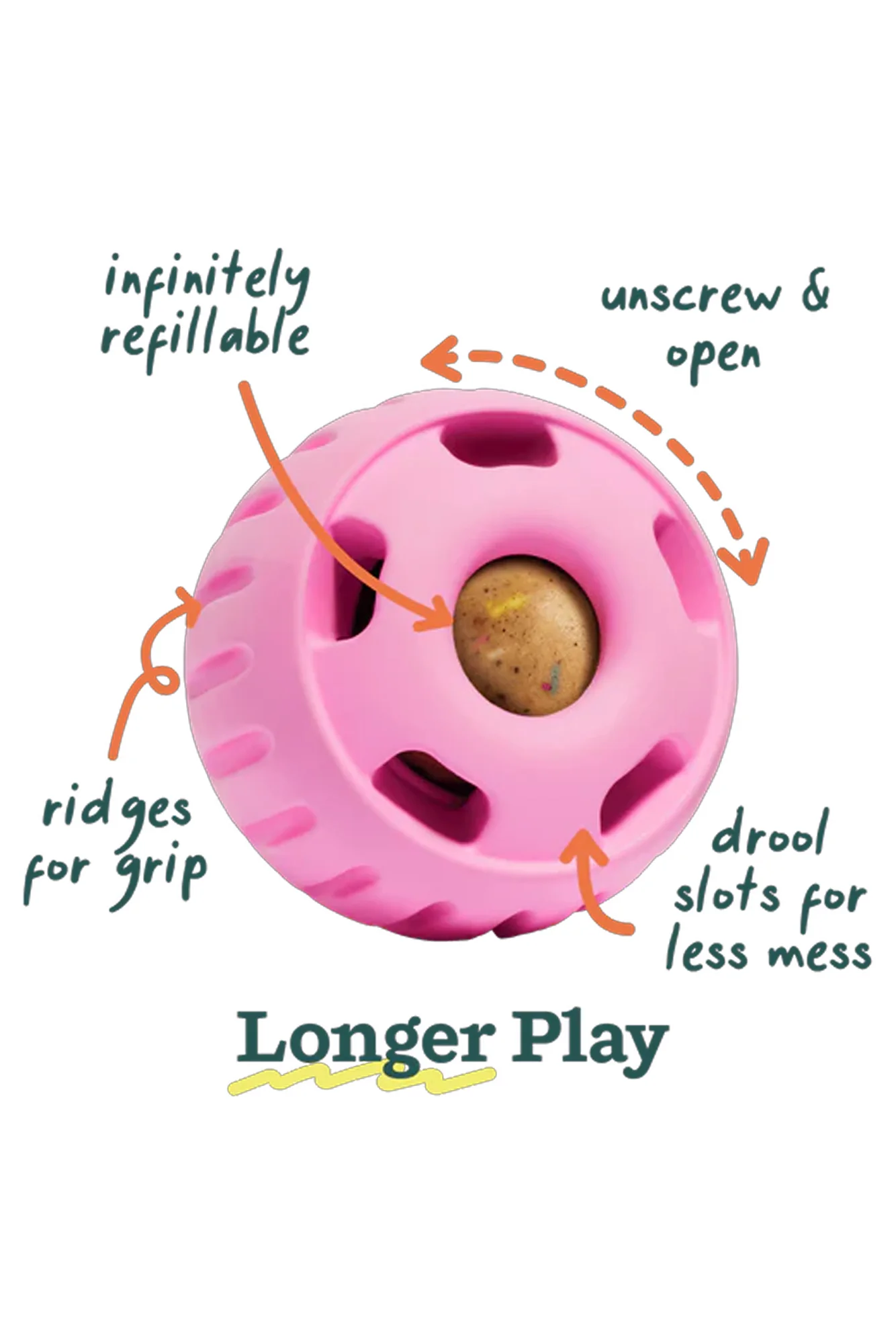 Woof Pupsicle Birthday Pink Dog Toy - Image 2