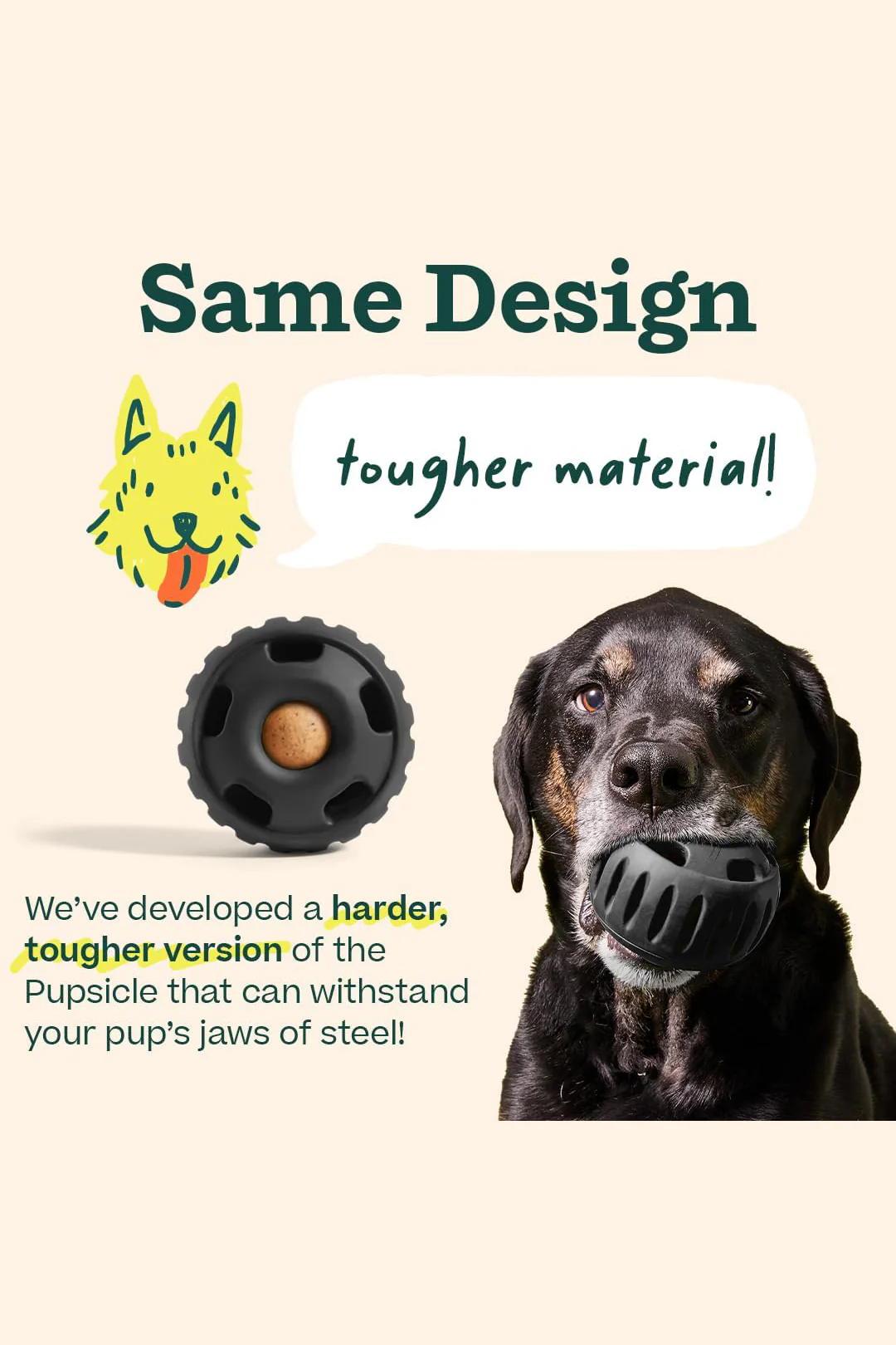 Woof Pupsicle Power Chewer Dog Toy - Image 7