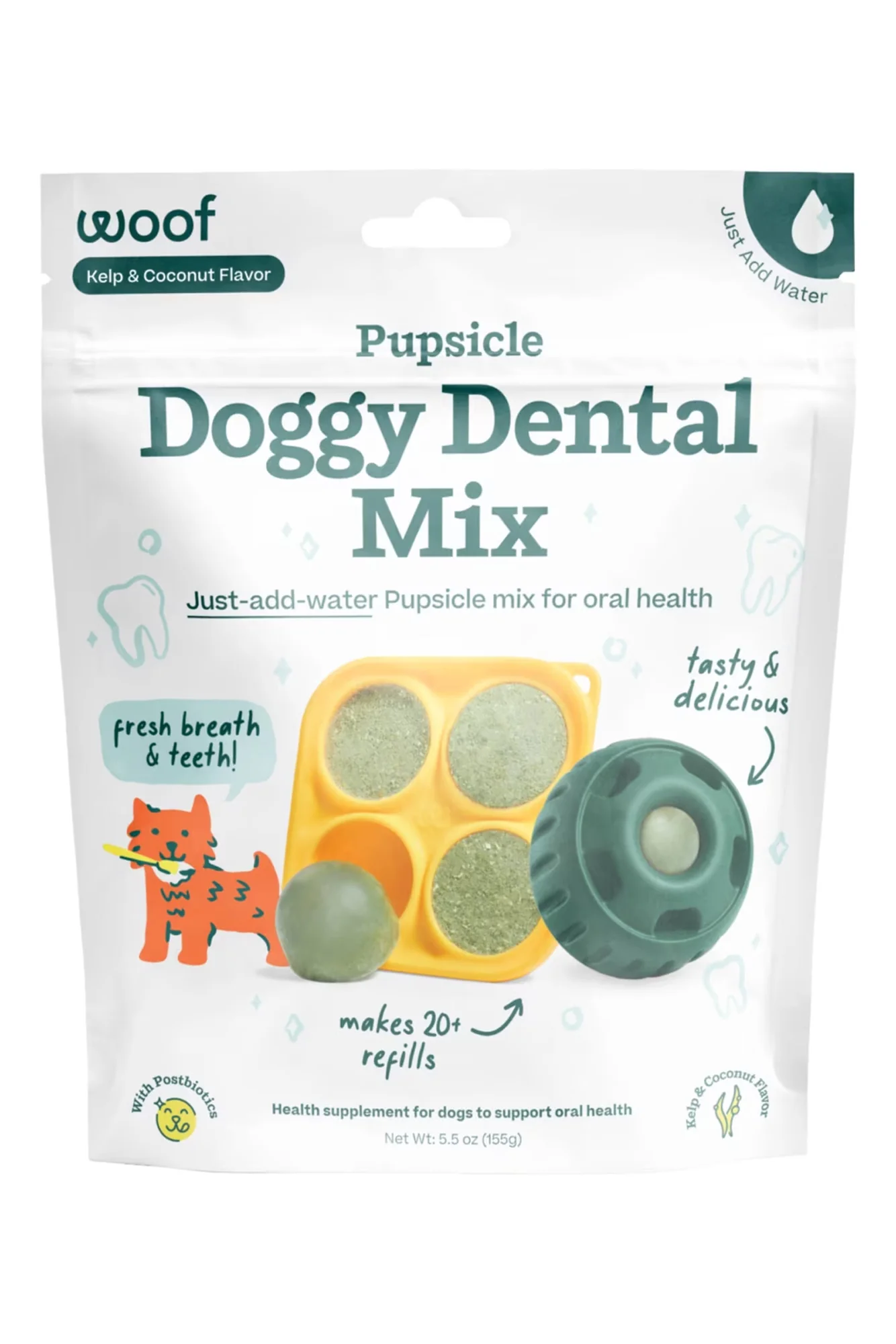 Woof Pupsicle Treat Doggy Dental Mix