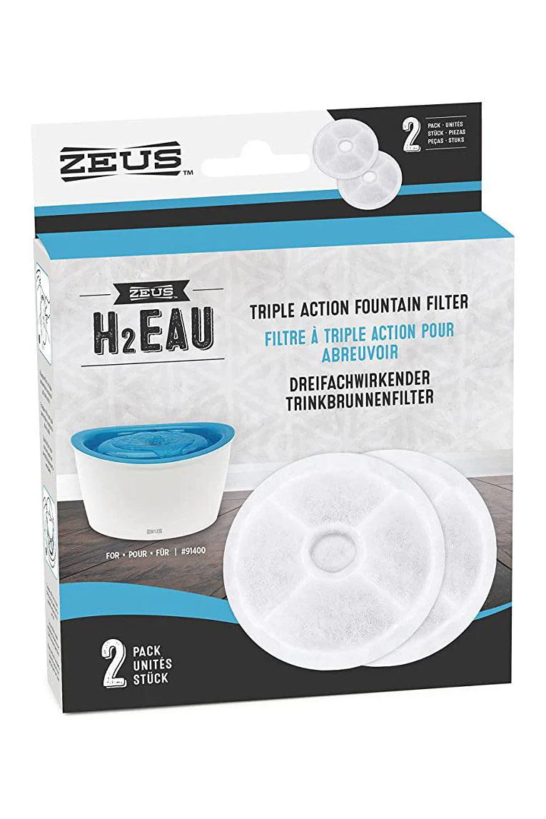 Zeus H2EAU Fountain Filter 2 Pack - Image 3
