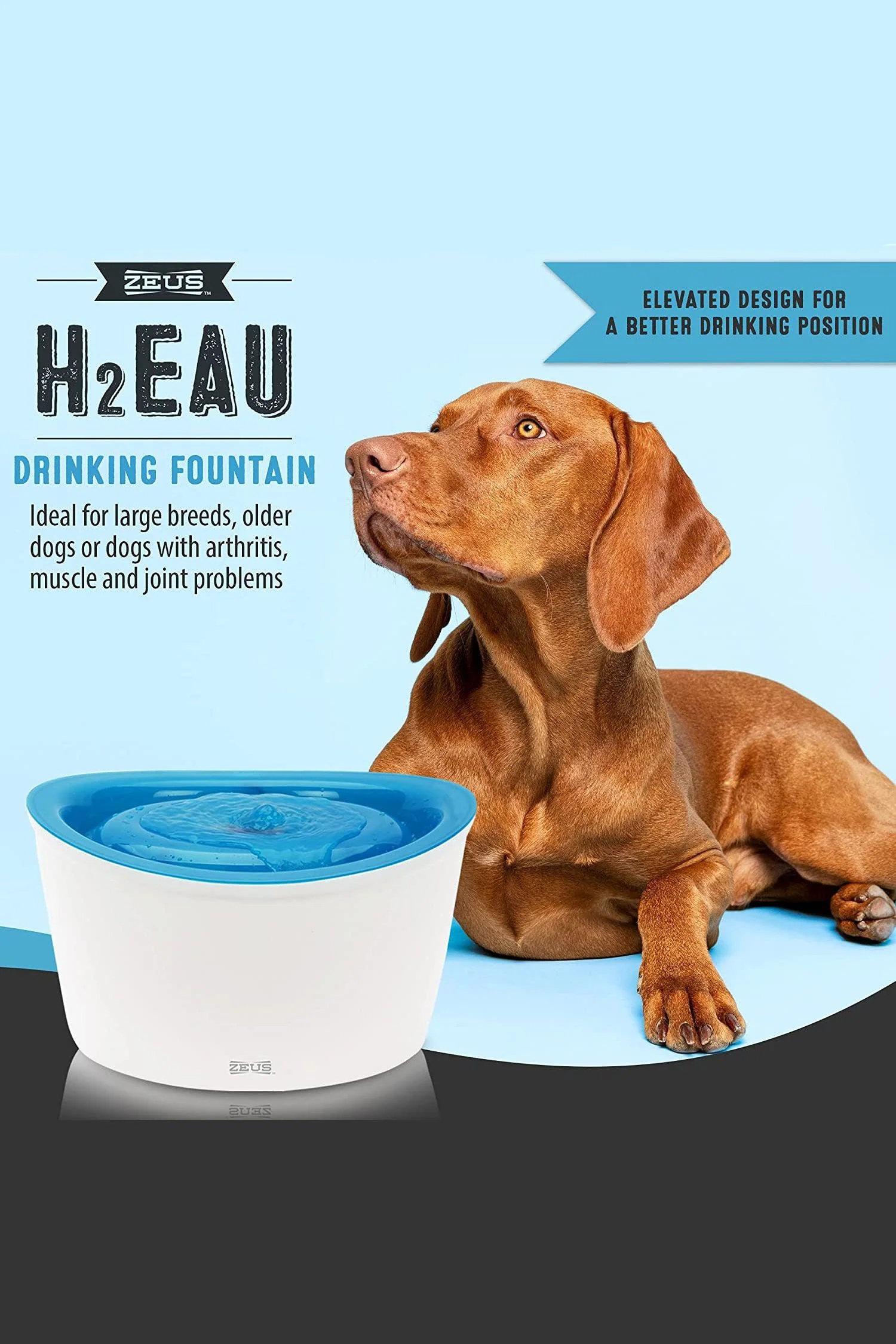 Zeus H2EAU Fresh & Clear Fountain for Dogs - Image 2