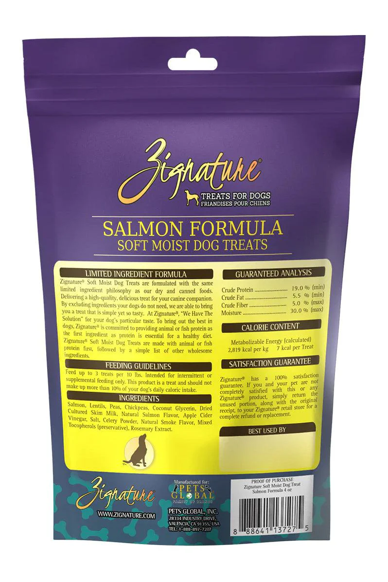Zignature Salmon Soft Moist Dog Treats - Image 2