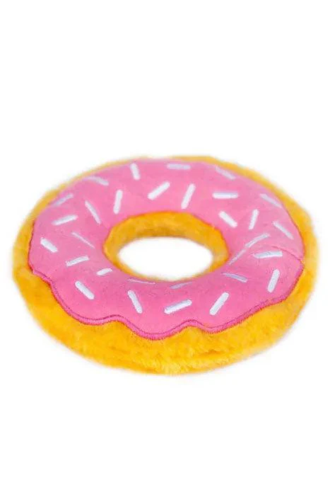 Zippy Paws Strawberry Donutz Dog Toy - Image 2