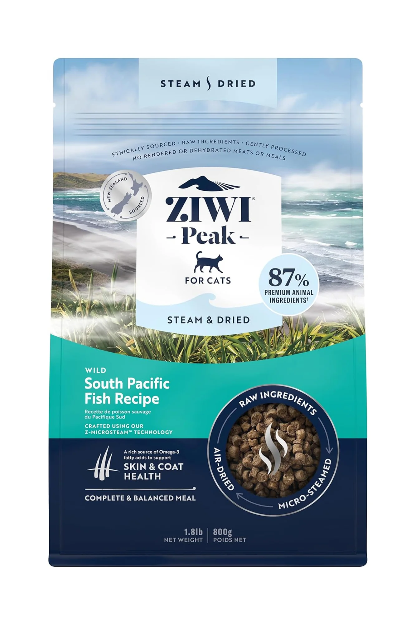 ZIWI South Pacific Fish Steam Dried Cat Food