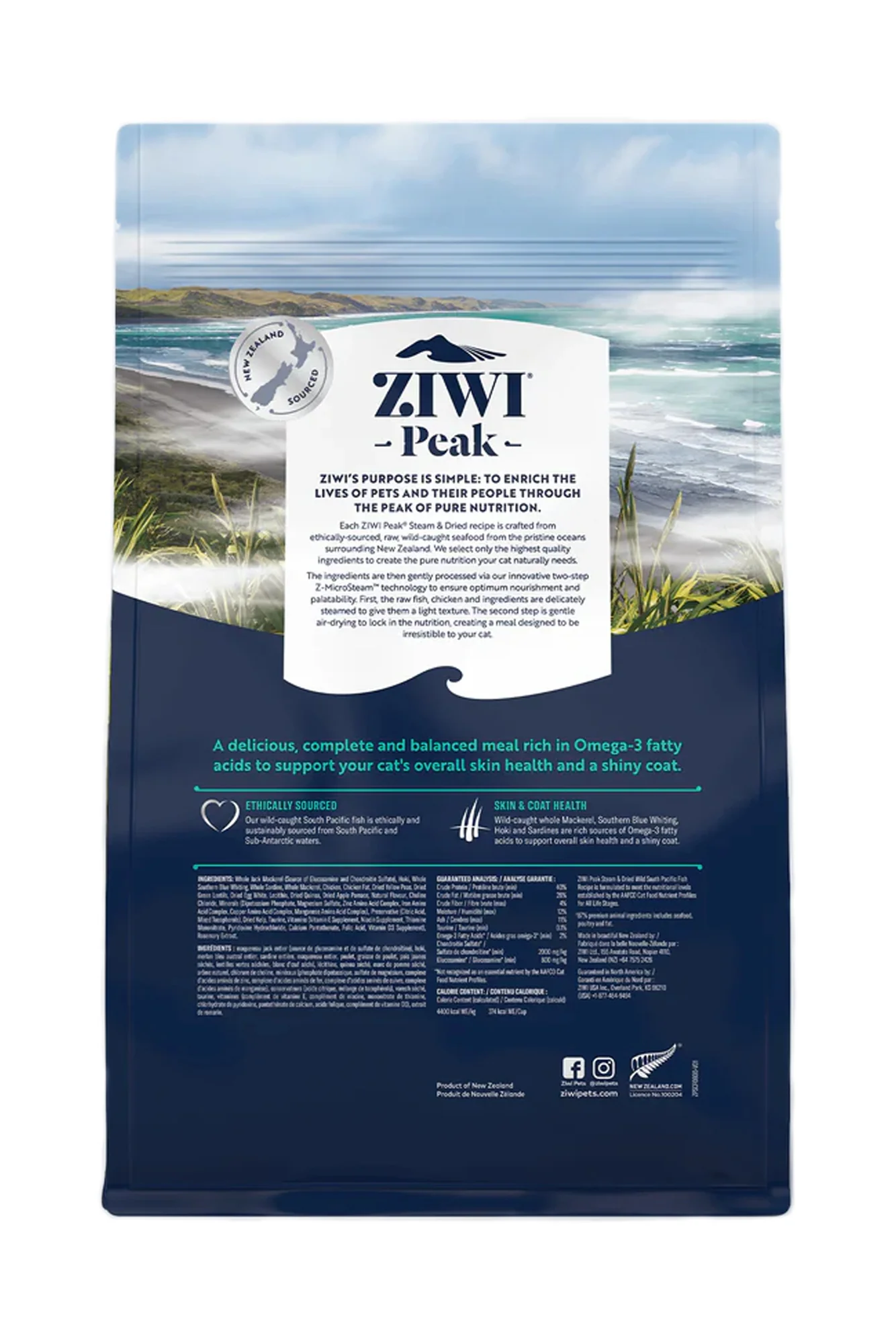 ZIWI South Pacific Fish Steam Dried Cat Food - Image 2
